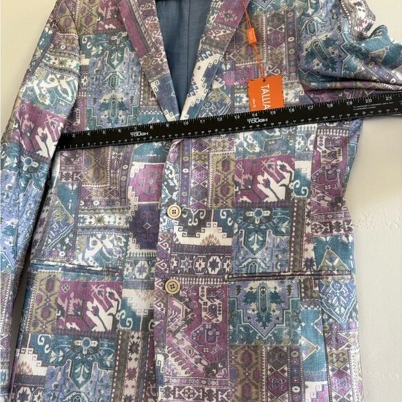 TALLIA sport coat Multicolor Patterned Blazer size SP16 nwt - Picture 4 of 12